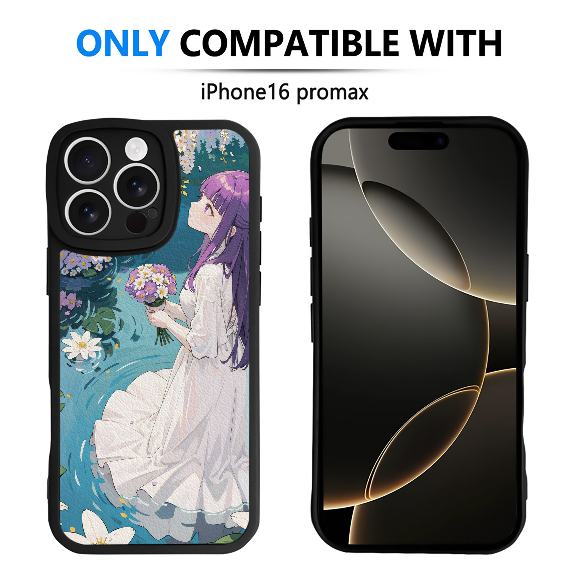 （画像用） 葬送のフリーレン Frieren 【iPhone 16シリーズ対応】シリコンスマホケース（レザー調） 材質：シリコン